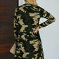 Printed Open Front Longline Cardigan