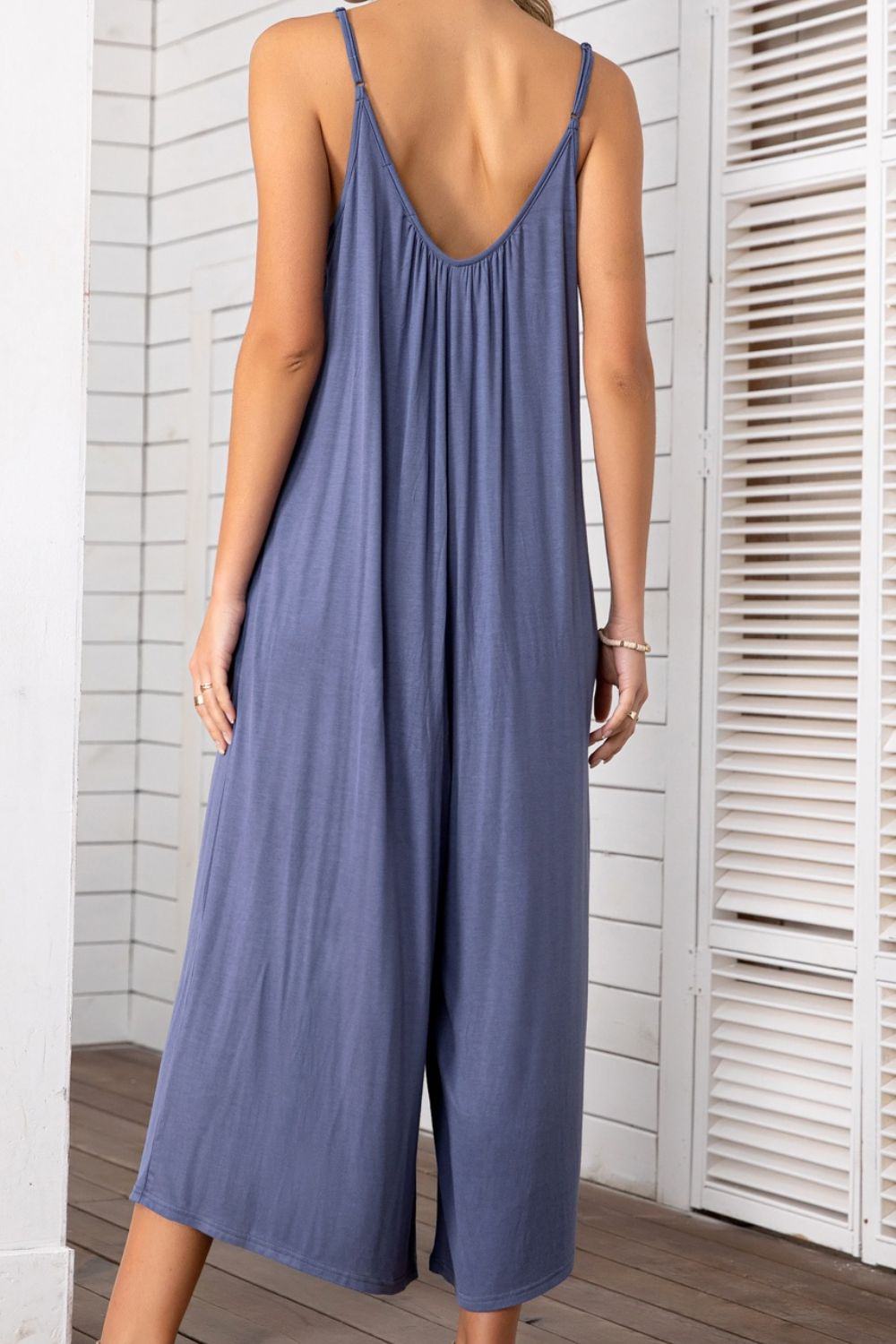 Teresa Spaghetti Strap Scoop Neck Jumpsuit