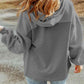 Hannah Full Size Zip-Up Drawstring Hooded Jacket