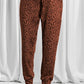 Full Size Leopard Drawstring Pocketed Pants