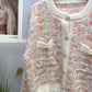 Heathered Button Up Long Sleeve Cardigan
