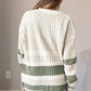 Striped Button Down Cardigan