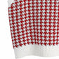 Houndstooth V-Neck Sweater Vest