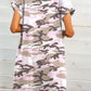 Full Size Scoop Neck Short Sleeve Pocket Mini Dress