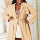 Culture Code Full Size Tied Tan Trench Coat with Pockets