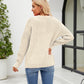 Round Neck Dropped Shoulder Sweater