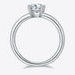1 Carat Moissanite 925 Sterling Silver Solitaire Ring 💜