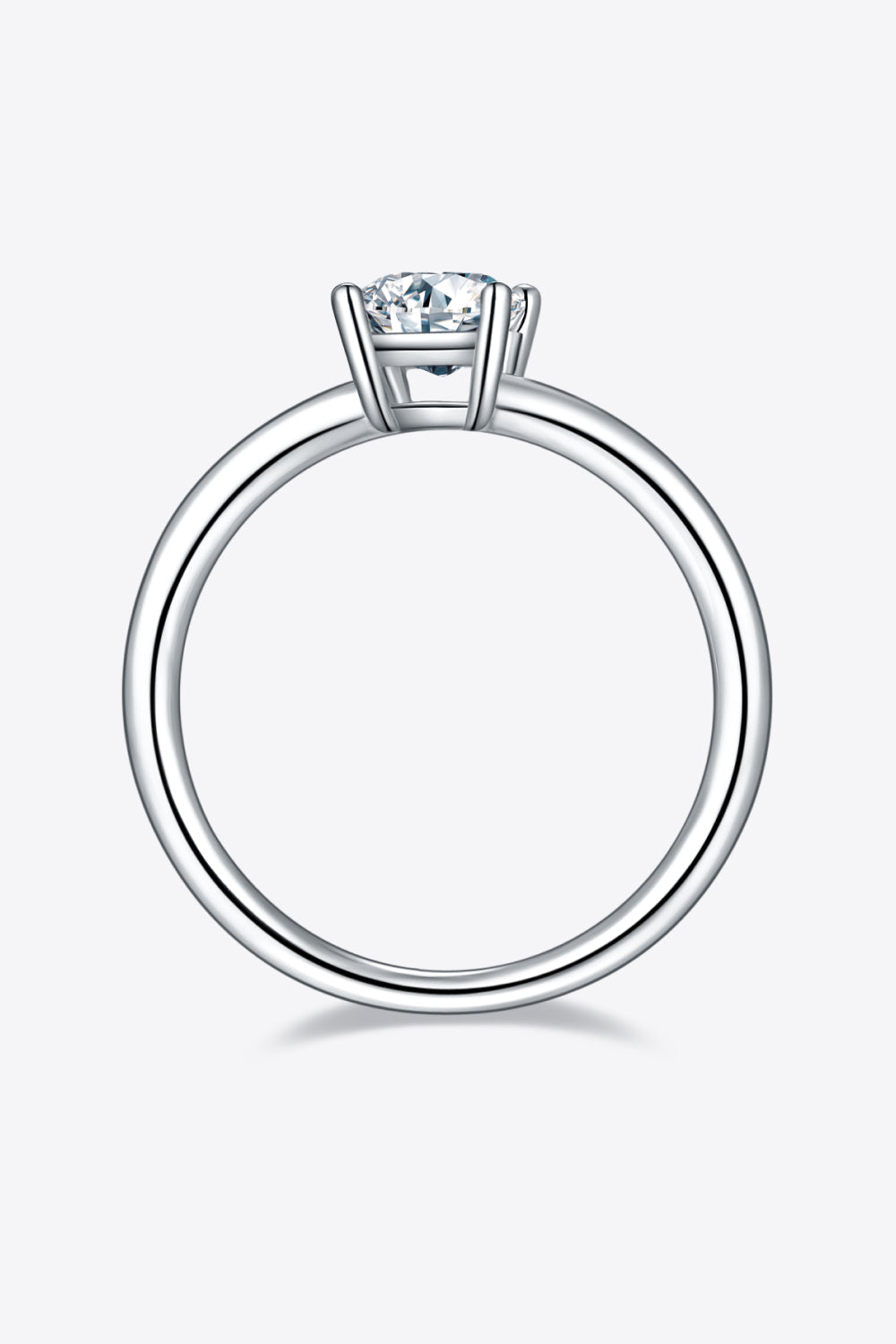 1 Carat Moissanite 925 Sterling Silver Solitaire Ring 💜