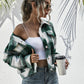 Outer Adventure Plaid Dropped Shoulder Shirt Jacket