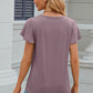 V-Neck Flutter Sleeve T-Shirt