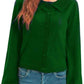 Collared Long Sleeve Button Down Cardigan