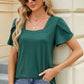 Square Neck Short Sleeve T-Shirt