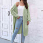 Open Front Longline Cardigan with Pockets