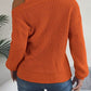 Allissa Asymmetrical Neck Cold Shoulder Long Sleeve Sweater