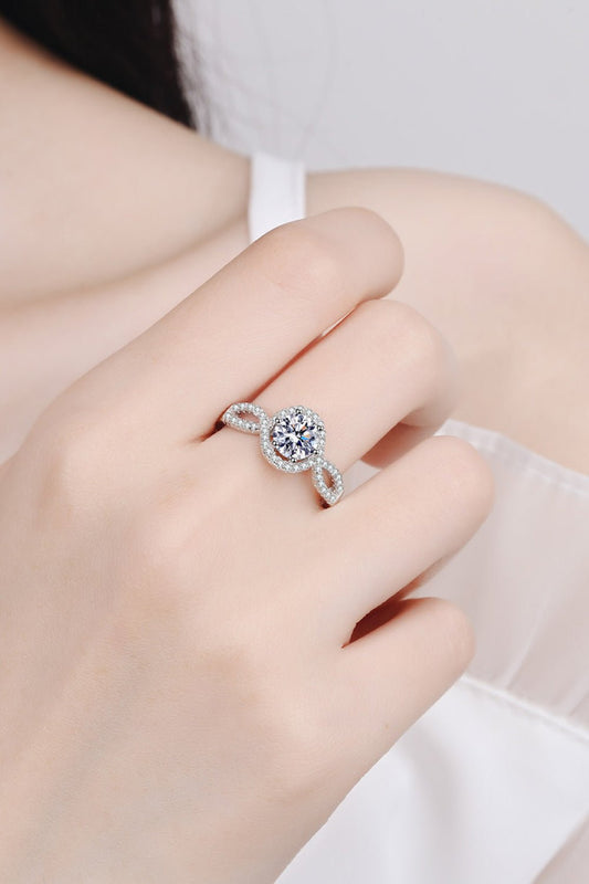 Women's Feel The Joy 925 Sterling Silver Moissanite Ring