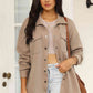 Snap Down Collared Jacket