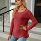 Full Size Round Neck Long Sleeve T-Shirt