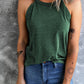 Women's Full Size Curved Hem Grecian Tank Top