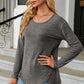 Round Neck Long Sleeve T-Shirt