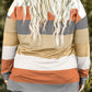Plus Size Striped Slit Long Sleeve T-Shirt