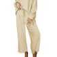 Full Size Dropped Shoulder Top and Pants Set