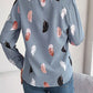 Button Up Printed Collared Neck Shirt