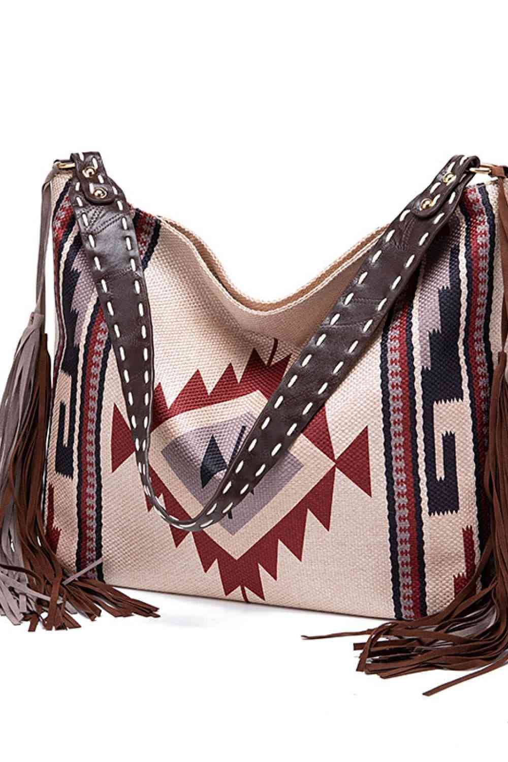 Rustic Southwestern Geometric Canvas Tote Bag