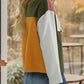 Color Block Zip-Up Long Sleeve Jacket