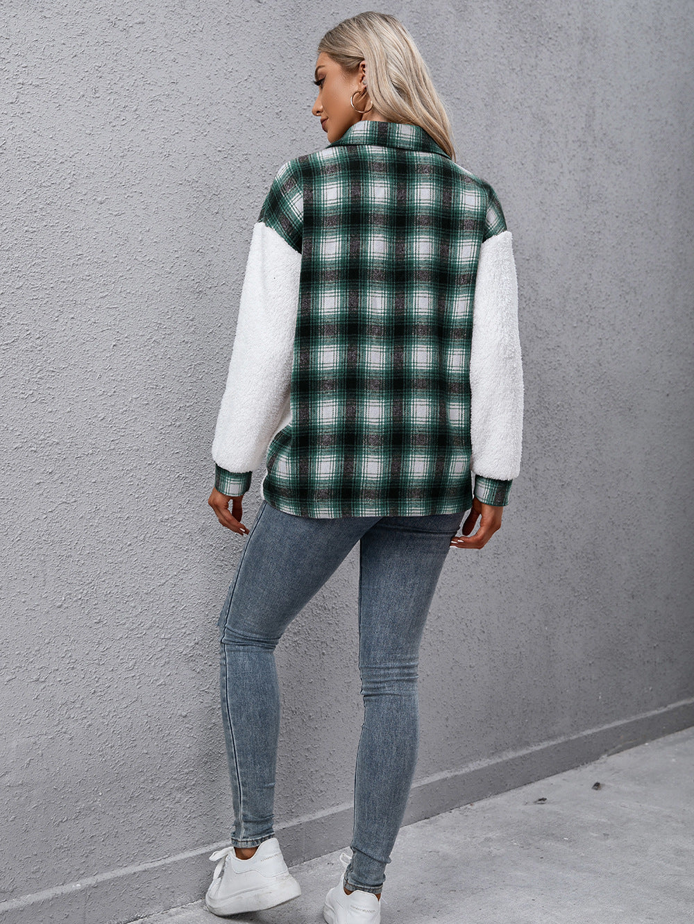 Outer Adventure Plaid Collared Neck Button Down Jacket