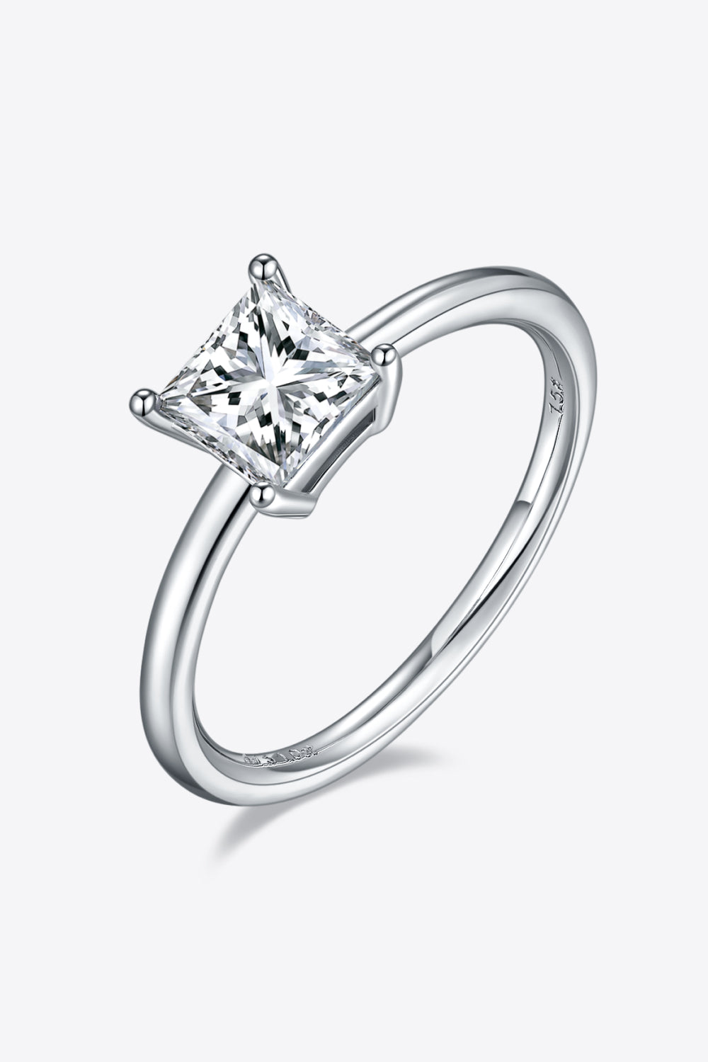 1 Carat Moissanite 925 Sterling Silver Solitaire Ring 💜