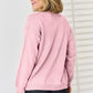 Slit Tied Dropped Shoulder Sweater