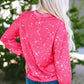 Printed Round Neck Long Sleeve Sweatshirt