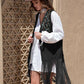 Zoe&Hannah Fringe Hem Open Front Vest