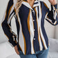 Printed Button Up Long Sleeve Shirt