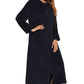 Zip Front Hooded Night Dress with Pockets