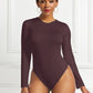 Women's Ava Round Neck Long Sleeve Bodysuit