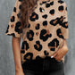 Women's Animal Print Dropped Shoulder Round Neck T-Shirt