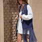 Zoe&Hannah Fringe Hem Open Front Vest