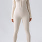 Half Zip Mock Neck Active Jumpsuit