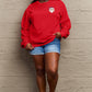 Simply Love Full Size Christmas Themed Letter Graphic Long Sleeve Sweatshirt