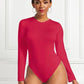 Women's CallistaAnn Round Neck Long Sleeve Bodysuit