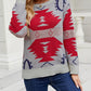 TrendiStyles Printed Round Neck Long Sleeve Sweater 🦋