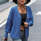 Button-Up Dropped Shoulder Cardigan