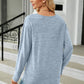 Full Size V-Neck Long Sleeve T-Shirt