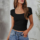Square Neck Short Sleeve Tee