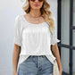 Full Size Short Flounce Sleeve Top