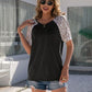 Leopard Round Neck Short Sleeve T-Shirt