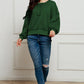 Exposed Seam Half Button Long Sleeve Sweatshirt