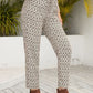 Tied Printed Pants with Pockets