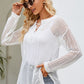 Lace-Up Slit Knit Top